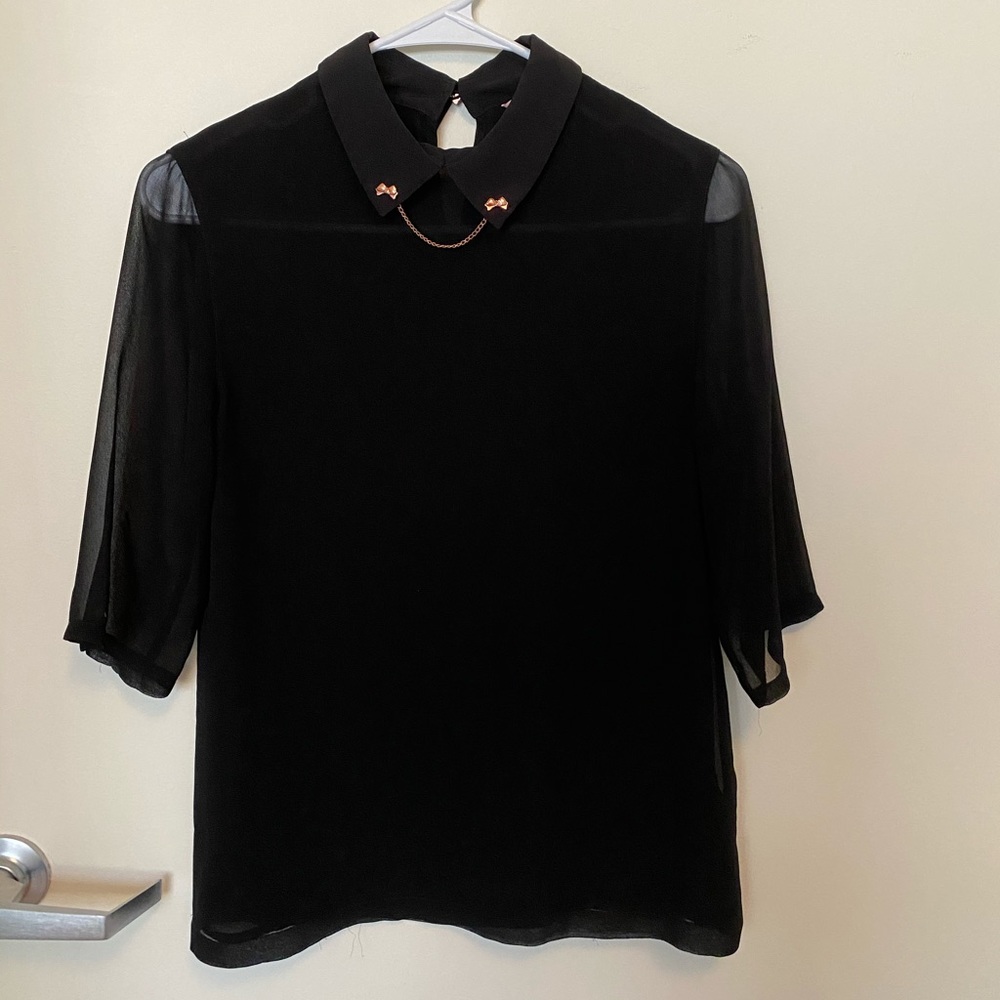 Ted Baker Black See Through Shirt